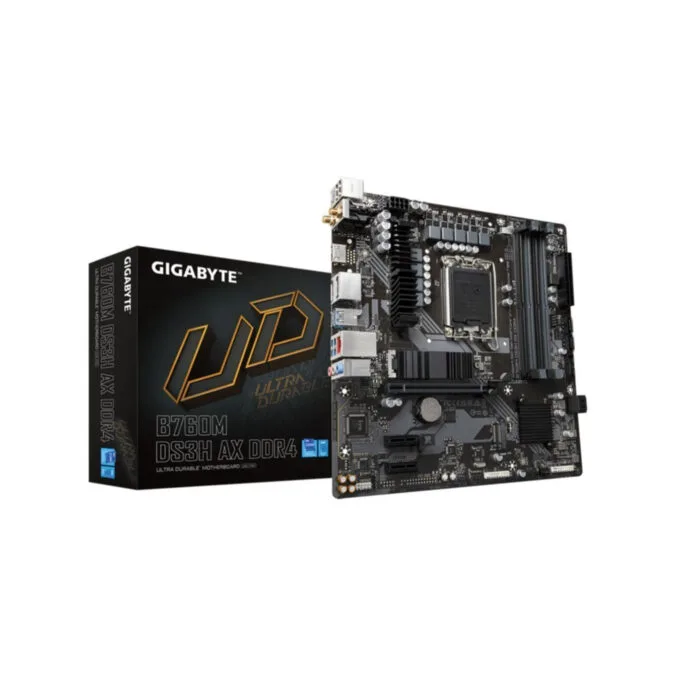 GIGABYTE B760M DS3H AX DDR4 - LGA1700 Micro-ATX Motherboard, Intel B760, 4x DDR4 (128GB Max), Wi-Fi 6E, 2.5GbE, USB-C — image 6