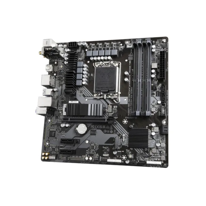 GIGABYTE B760M DS3H AX DDR4 - LGA1700 Micro-ATX Motherboard, Intel B760, 4x DDR4 (128GB Max), Wi-Fi 6E, 2.5GbE, USB-C — image 2