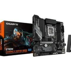 Gigabyte GA-B760M G X WF6E GEN5 - LGA1700, DDR5, 4x DIMM, Micro-ATX, PCIe 5.0, 2x M.2, 256 GB max, Intel B760, Wi-Fi 6E