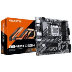 GIGABYTE GA-B840M DS3H - AM5 Micro-ATX Motherboard, DDR5, 4 DIMM, Up to 256GB