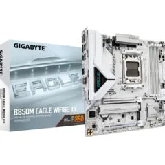 GIGABYTE GA-B850M EAGLE WF6E ICE - AM5 Socket - micro-ATX, DDR5, 4x DIMM, 256GB Max
