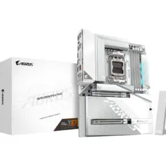 GIGABYTE GA-X870 A STEALTH ICE - AM5 ATX Motherboard - DDR5, 4x DIMM, 256GB Max, Ryzen 7000/8000/9000