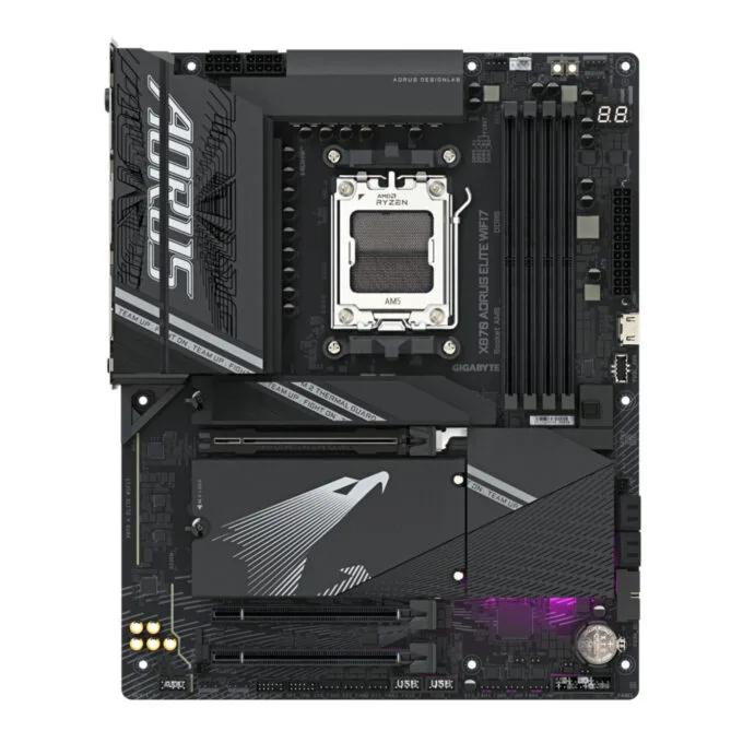 Gigabyte GA-X870 AORUS Elite WiFi7 AM5 ATX MB DDR5 256GB PCIe5 WiFi7 — image 2