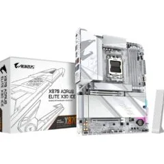 Gigabyte GA-X870 AORUS ELITE X3D ICE - AM5 ATX DDR5 256GB White
