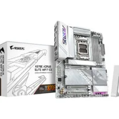 Gigabyte GA-X870E A ELITE WIFI7 ICE - AM5 ATX Motherboard - DDR5, 4x DIMM, 256GB Max, WiFi 7, 2.5Gb LAN, RGB