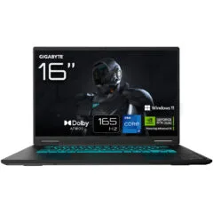 GIGABYTE Gaming A16 - CWHI3DEC94SH - Black Steel, 16GB DDR5, 1TB PCIe4 SSD, Intel i7-13620H 4.9GHz, 16" WQXGA 165Hz