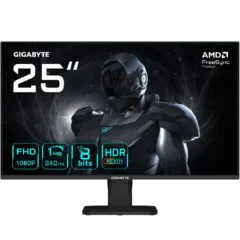 Gigabyte Gaming Monitor - GS25F2A - 62.2cm (24.5') FHD IPS Gaming Monitor 16:9 HDMI DP 240Hz 1ms HDR Sync