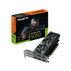 Gigabyte GeForce RTX 5050 8GB OC Low Profile - Black, 2587 MHz, GDDR6, PCIe 5.0