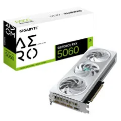 Gigabyte GeForce RTX 5060 AERO OC - 8GB GDDR7 White, 2595MHz Boost, WINDFORCE 3X, PCIe 5.0