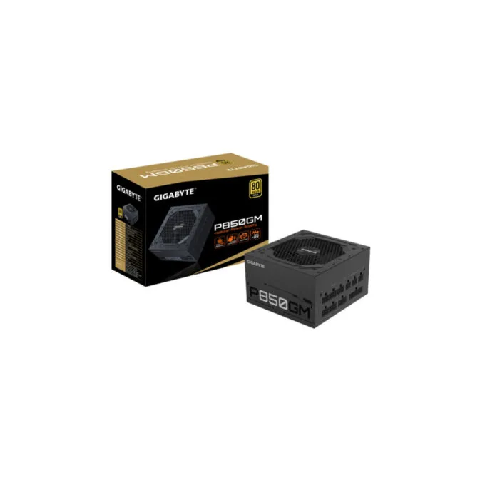 Gigabyte Power Supply - GP-P850GM - 850W 80 PLUS Gold, Fully-Modular ATX PSU, Black — image 7