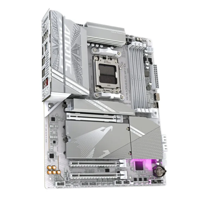 Gigabyte X870 AORUS ELITE WIFI7 ICE - AM5 ATX Motherboard, X870, DDR5, 4x M.2, Wi-Fi 7, 2.5Gb LAN, White — image 3
