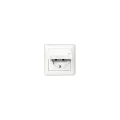 GIRA 415703 SCHUKO KD + Set IP44 + Rahmen 1f Standard 55 Reinweiß