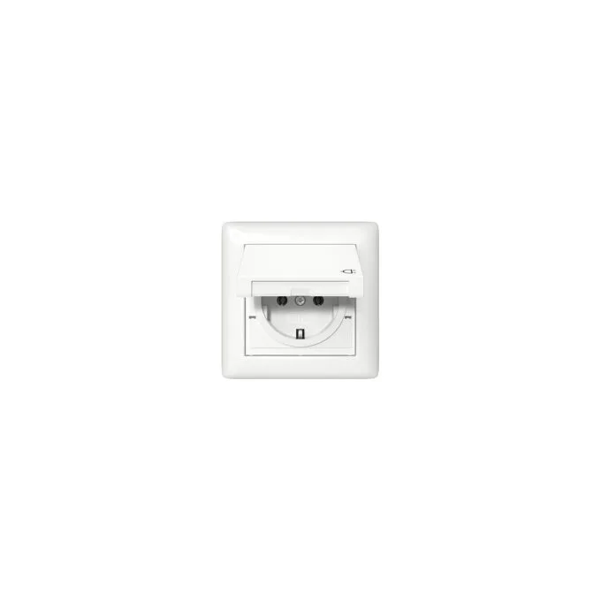 GIRA 415703 SCHUKO KD + Set IP44 + Rahmen 1f Standard 55 Reinweiß — image 1