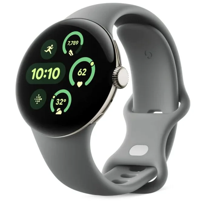 Google Pixel Watch 3 (45mm) - Active Band - Hazel - Large — image 2