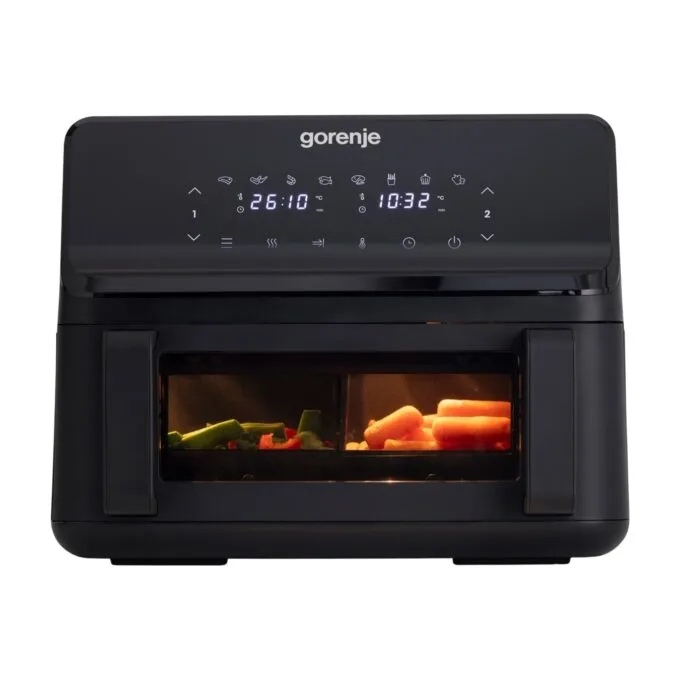 Gorenje Kitchen Air Fryer - AF2700BP - 2700W, 9L, 8 Programs, 2x Independent Cavities — image 2