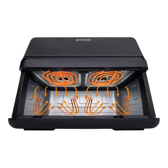 Gorenje Kitchen Air Fryer - AF2700BP - 2700W, 9L, 8 Programs, 2x Independent Cavities — image 9