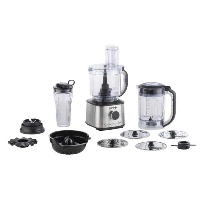 Gorenje Kitchen Blender Food Processor 1500W with 8 attachments - SBR1500E - Black Stainless — image 1