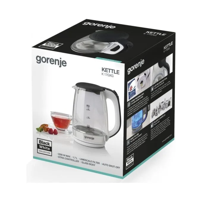 Gorenje Kitchen Kettle - K17GXG - 2200W 1.7L Glass — image 7