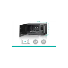 Gorenje Kitchen Microwave Oven - MO20A3T4 - 700W 20L 8 Programs Digital Screen Titanium