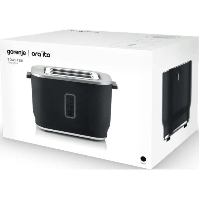 Gorenje Kitchen Toaster - T800ORAB - 800W, 2 Slots, 6 Heating Levels, Black — image 6