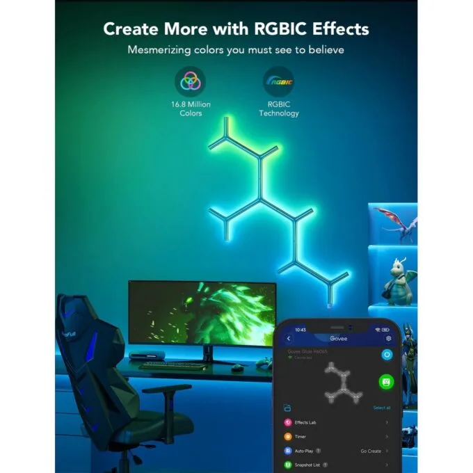 Govee Gaming Light Panel - H6065 - Y Shape — image 4