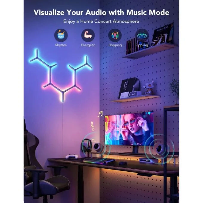 Govee Gaming Light Panel - H6065 - Y Shape — image 6