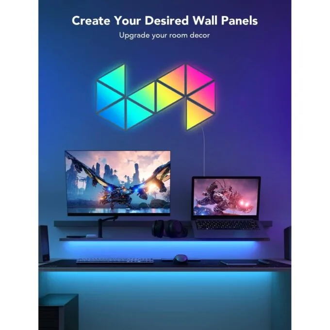 Govee Gaming Wall Glide Triangle Light Panels - B6067 - 10pack — image 2