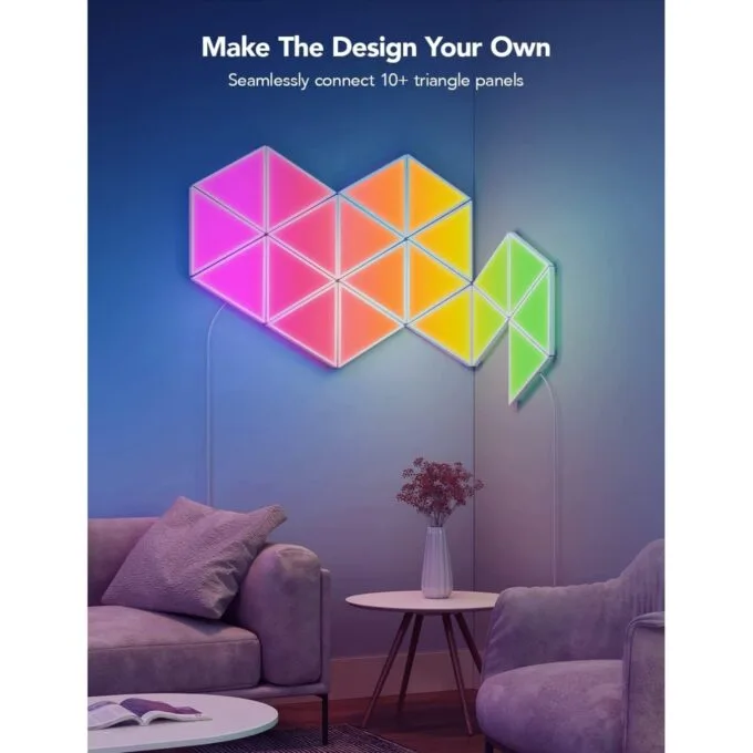 Govee Gaming Wall Glide Triangle Light Panels - B6067 - 10pack — image 5