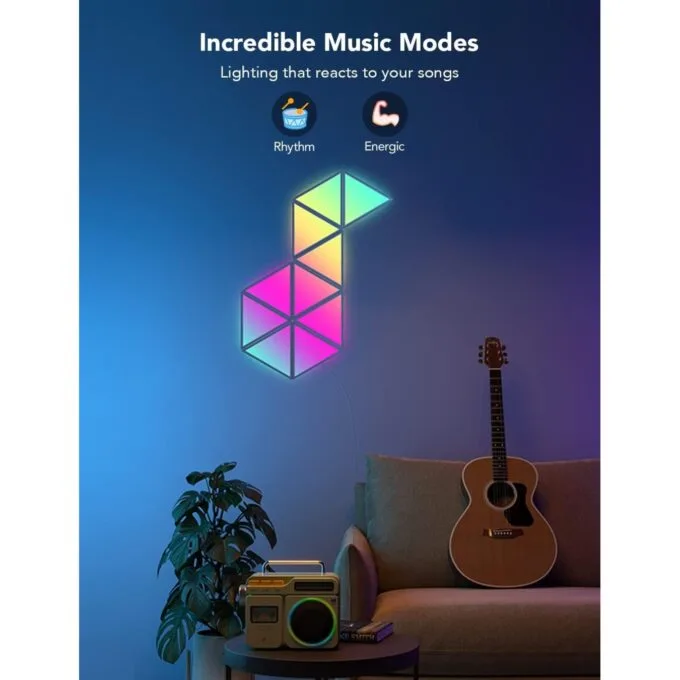 Govee Gaming Wall Glide Triangle Light Panels - B6067 - 10pack — image 8