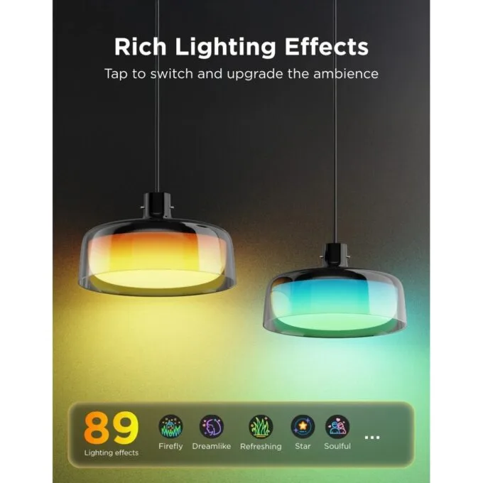 Govee Lamp Ceiling Smart LED Pendant Light - H60C13F1 - RGBICWW + RGBICWW — image 3