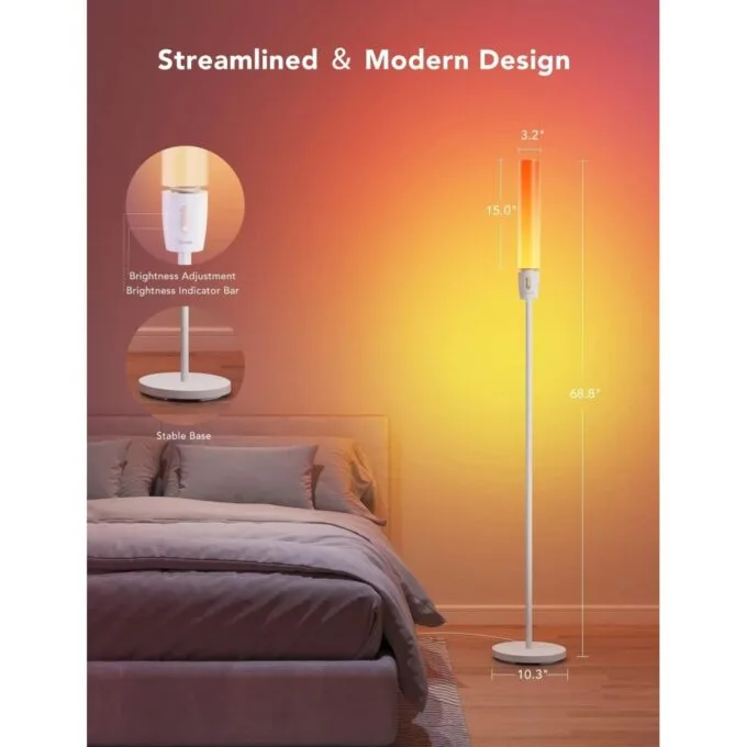 Govee Lamp Floor Smart RGBICWW - H6078 - Cylinder Floor Lamp — image 5