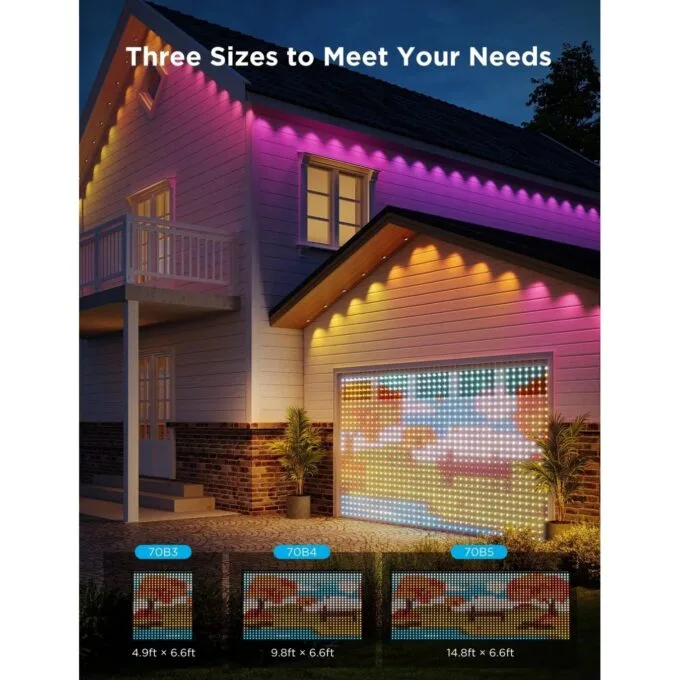 Govee LED Curtain Lights - H70B3 - 2 WiFi & BT RGBIC 1.5x2.0m IP65 — image 6