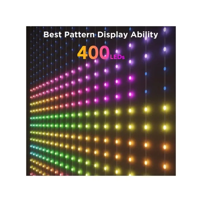 Govee LED Light Curtain Lights - WiFi & BT RGBIC 1.5x1.5m IP65 — image 3