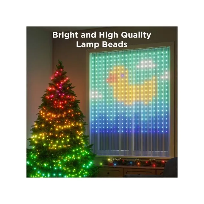Govee LED Light Curtain Lights - WiFi & BT RGBIC 1.5x1.5m IP65 — image 7