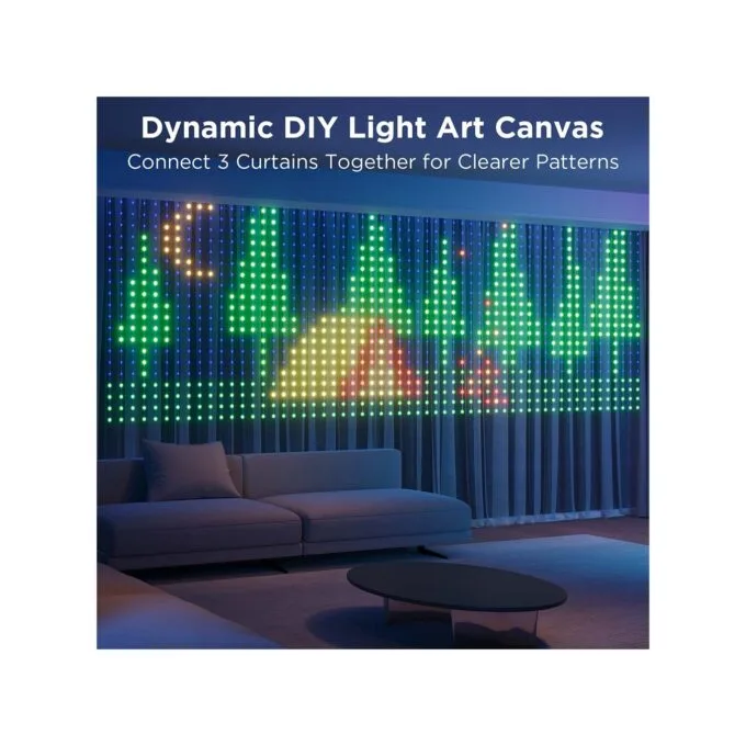 Govee LED Light Curtain Lights - WiFi & BT RGBIC 1.5x1.5m IP65 — image 10