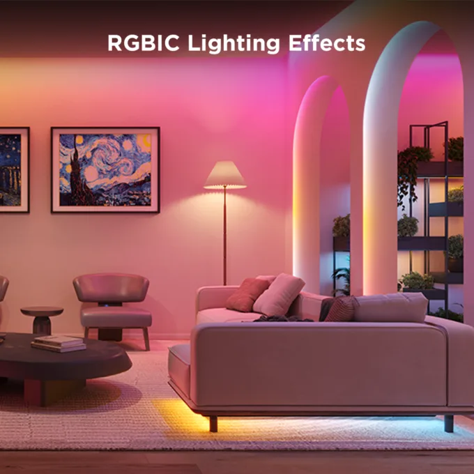 Govee LED Light Strip - H612C - RGBIC Smart WiFi & BT w Protective Coating 10m — image 6