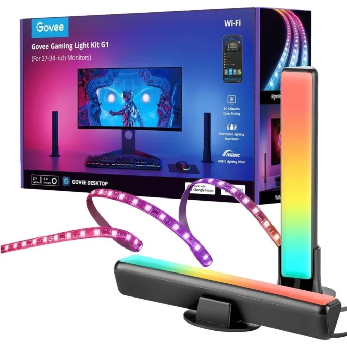 Govee Monitor Back Light Strip & 2x Light Bars Gaming Set - H6608 - Monitor Back Light Strip & 2x Light Bars Gaming Set — image 1