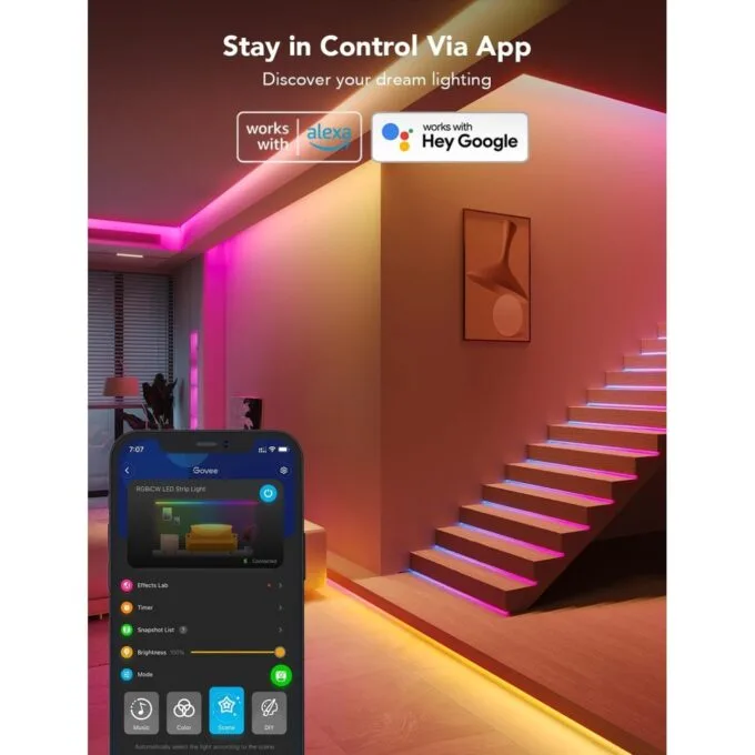 Govee RGBIC Basic LED Strip - H618A - RGBIC Basic, Wi-Fi + Bluetooth, 5m — image 3