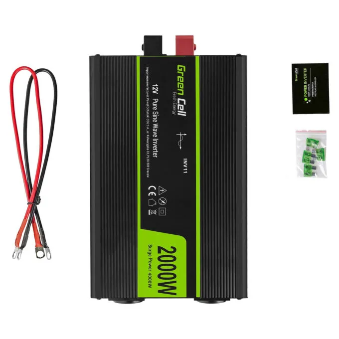 Green Cell KFZ Spannungswandler Power Inverter 12V to 230V 2000 4000W — image 5