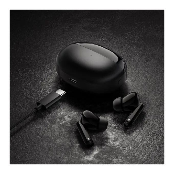 Haylou ANC Blue-Black Bluetooth TWS In-Ear Gaming Earbuds 45db 3mic Active Noise Cancel 35h BT5.3 - W1 - ANC BT5.3 — image 4