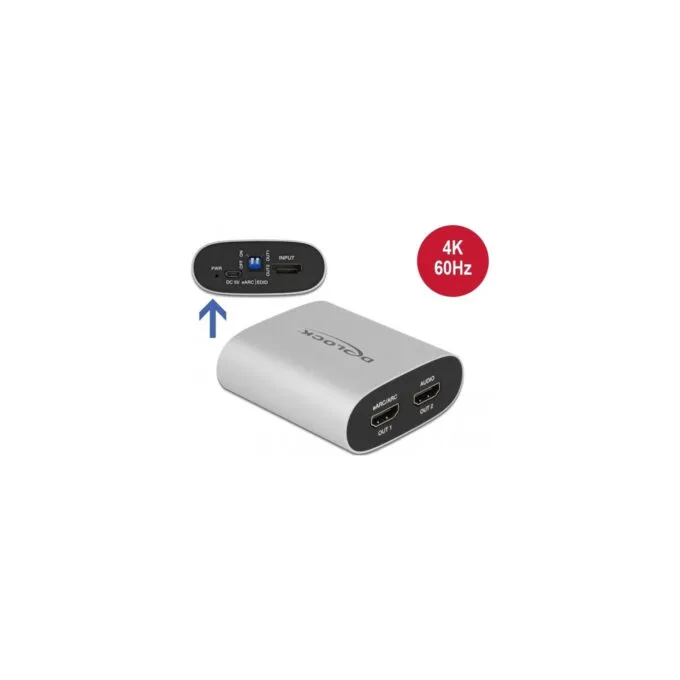 HDMI HD Audio Extractor 4K 60 Hz to HDMI with eARC, adapter — image 2