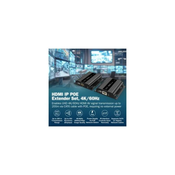 HDMI IP PoE Extender Set - HDMI extension — image 6