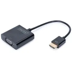 HDMI to VGA Converter - HDMI-A to VGA (D-Sub) - Black
