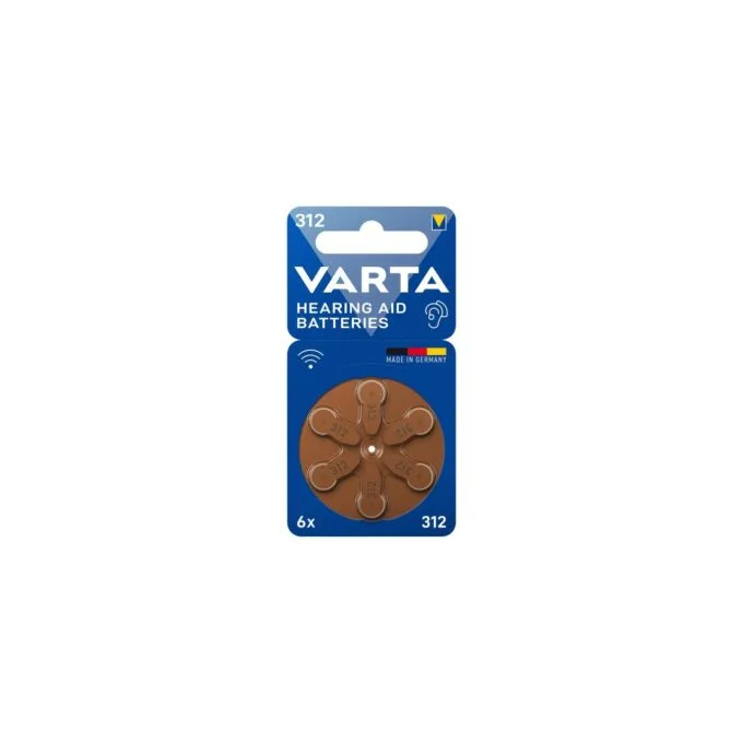 Hearing aid battery - 312, PR41 - Zinc Air — image 1