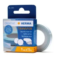 HERMA Transfer Refill Roll - 15 m - Removable adhesive, 9 mm width