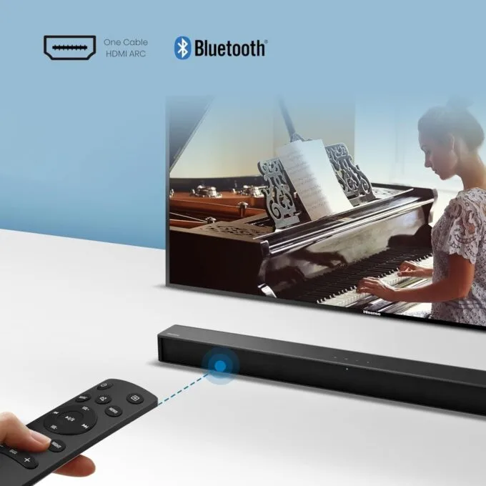 Hisense Soundbar - HS205G - Dolby-DTS Virtual X Soundbar 120W BT-USB-HDMI — image 2