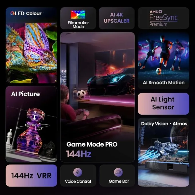 Hisense TV - 55E7Q PRO - 55'' 4K Smart QLED TV 144 Hz — image 2