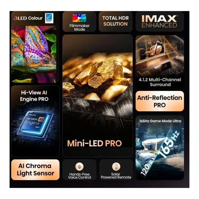 Hisense TV - 55U8Q - 55'' 4K Smart QLED MINI LED 144Hz TV — image 19