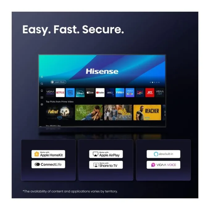 Hisense TV - 65U7Q - 65'' 4K Smart QLED MINI LED 144hz TV — image 12