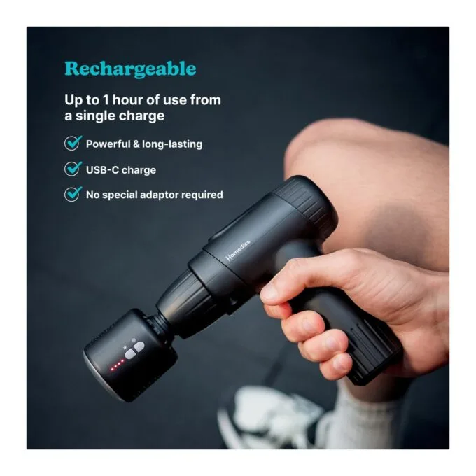 HoMedics Massage Gun Hot & Cold - PGM-43HC - NOVO Black — image 4